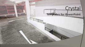  Presentation with indoor smart farming - Cool new presentation with exit ramp - indoor carpark atnight in wode backdrop and a light gray colored foreground