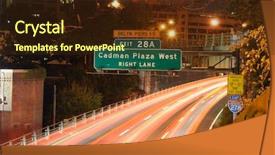  Presentation with ramp - Audience pleasing presentation consisting of exit ramp - light streaks on interstate 278 backdrop and a wine colored foreground