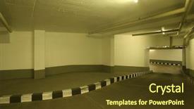  Presentation with ramp - Presentation design featuring exit ramp - parking background and a  colored foreground