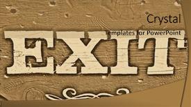  Presentation with geography old nautical vintage world - Presentation theme with exit sign on a vintage background and a coral colored foreground