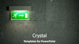  Presentation with rainbow gay pride sign - PPT layouts with exit sign background and a dark gray colored foreground