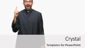  Presentation with catholic peace - Presentation with exited and happy number one background and a  colored foreground