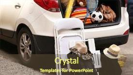  Presentation with holidays - Cool new presentation with overburden - suitcases and bags in trunk backdrop and a tawny brown colored foreground