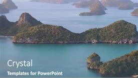  Presentation with marine - Slides with exotic-ang-thong-national-marine background and a seafoam green colored foreground