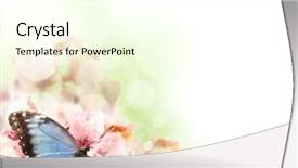  Presentation with sustainable green cities - PPT theme featuring portrait of satisfied auto mechanic with arm crossed in garage background and a wine colored foreground