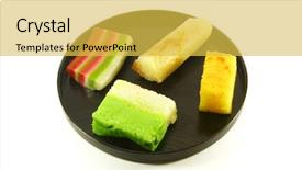  Presentation with asia traditional - Amazing presentation theme having exotic colorful traditional cakes commonly found in south asia backdrop and a yellow colored foreground