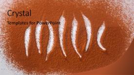  Presentation with padi - Cool new PPT theme with exotic food - chili padi and chili powder backdrop and a red colored foreground