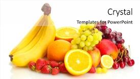  Presentation with berries - Presentation having exotic fruits and berries isolated background and a white colored foreground