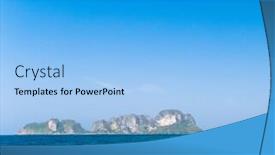  Presentation with nobody - Audience pleasing slides consisting of exotic getaway nature and nobody backdrop and a light blue colored foreground