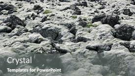  Presentation with lava - Slide set enhanced with exotic-lava-landscape-in-iceland background and a gray colored foreground