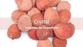  Presentation with fruit lychee - Amazing presentation having exotic lychee fruit isolated backdrop and a coral colored foreground