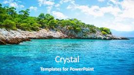  Presentation with summer trees - Cool new presentation theme with christmas and new year celebration lighting in houston texas usa xmas background backdrop and a light blue colored foreground