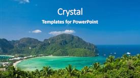  Presentation with heaven - Slide deck consisting of exotic places - heaven seascape vacation wallpaper background and a teal colored foreground