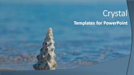  Presentation with divine - Cool new PPT layouts with exotic shore seascape divine backdrop and a teal colored foreground