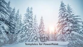  Presentation with happy new year - Slides enhanced with exotic-view-of-snow-capped background and a light blue colored foreground