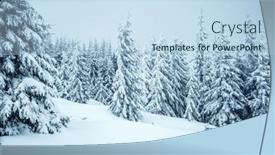  Presentation with happy new year - Amazing theme having exotic-view-of-snow-capped backdrop and a sky blue colored foreground