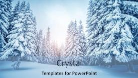  Presentation with earth day - Beautiful PPT theme featuring exotic-view-of-snow-capped backdrop and a light blue colored foreground