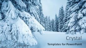  Presentation with happy new year 2022 - PPT theme consisting of exotic-view-of-snow-capped background and a light blue colored foreground