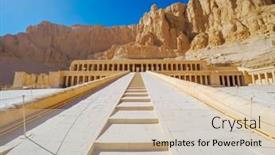  Presentation with civilization - Theme having exotic-view-of-the-rocky background and a soft green colored foreground