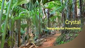  Presentation with mai - PPT theme consisting of exoticism - footpath in the vallee de background and a tawny brown colored foreground