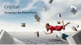  Presentation with imagination - PPT layouts with expanding the imagination mixed media background and a light blue colored foreground