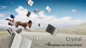  Presentation with imagination - Beautiful presentation theme featuring expanding the imagination mixed media backdrop and a light gray colored foreground