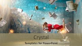  Presentation with imagination - Amazing presentation having expanding-the-imagination-mixed-media backdrop and a coral colored foreground