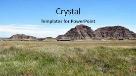  Presentation with bison - Audience pleasing PPT layouts consisting of expanse of mixed-grass prairie backdrop and a light blue colored foreground