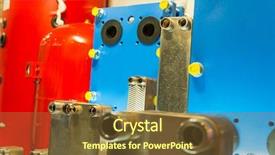  Presentation with water tank - Theme having expansion tank water pressure plumbing background and a tawny brown colored foreground