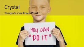  Presentation with extra mile - Presentation design enhanced with expectation - go the extra mile background and a gold colored foreground