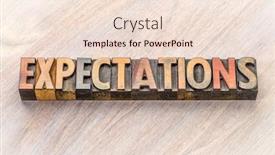  Presentation with vintage - Audience pleasing presentation design consisting of expectations-word-abstract-in-vintage backdrop and a lemonade colored foreground