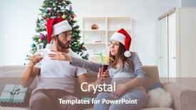  Presentation with baby christmas - Beautiful theme featuring expecting child baby celebrating christmas backdrop and a violet colored foreground