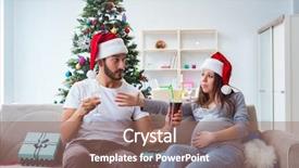  Presentation with baby christmas - Cool new theme with expecting child baby celebrating christmas backdrop and a coral colored foreground