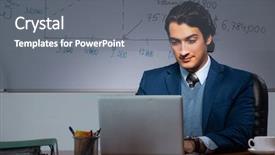  Presentation with late - Theme enhanced with expense report - financial specialist working late background and a gray colored foreground