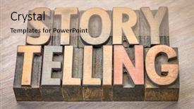  Presentation with experience - Presentation having experience sharing - storytelling word abstract in vintage background and a soft green colored foreground