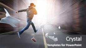  Presentation with mixed reality - Beautiful slide set featuring experience technologies of the future backdrop and a gray colored foreground