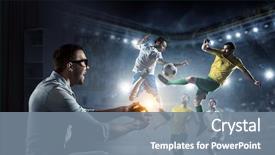  Presentation with experience - Colorful theme enhanced with experience the reality of game backdrop and a gray colored foreground