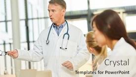  Presentation with further - Beautiful theme featuring experienced-and-competent-doctor-gives backdrop and a lemonade colored foreground