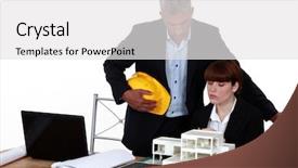  Presentation with architect - Slide deck featuring experienced-architect-giving-a-young background and a white colored foreground