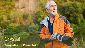  Presentation with zoom - Presentation featuring experienced-photographer-as-a-landscape background and a tawny brown colored foreground