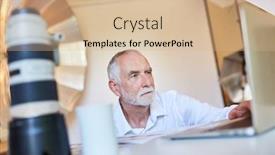  Presentation with image processing - Cool new slides with experienced-photographer-in-the-backup backdrop and a soft green colored foreground