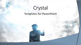  Presentation with mixed reality - Cool new slides with experiencing impressive virtual reality mixed backdrop and a white colored foreground