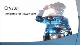  Presentation with mixed reality - Audience pleasing slides consisting of experiencing impressive virtual reality mixed backdrop and a white colored foreground