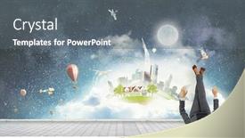  Presentation with mixed reality - Slide deck consisting of experiencing-virtual-reality-mixed-media background and a gray colored foreground