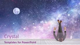  Presentation with mixed reality - PPT theme having experiencing-virtual-reality-mixed-media background and a sky blue colored foreground