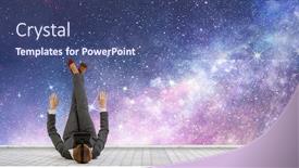  Presentation with mixed reality - PPT layouts featuring experiencing-virtual-reality-mixed-media background and a ocean colored foreground