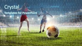  Presentation with technology social work - Colorful PPT theme enhanced with experiencing virtual technology world mixed backdrop and a  colored foreground