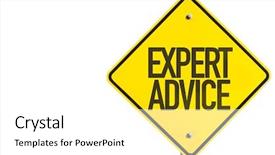  Presentation with scroll paper isolated on white - Slide deck consisting of expert advice sign isolated background and a white colored foreground