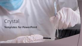  Presentation with car accident - Slide deck with is looking at car accident background and a light gray colored foreground