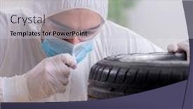  Presentation with car accident - Presentation consisting of expert-is-looking-at-car background and a light gray colored foreground